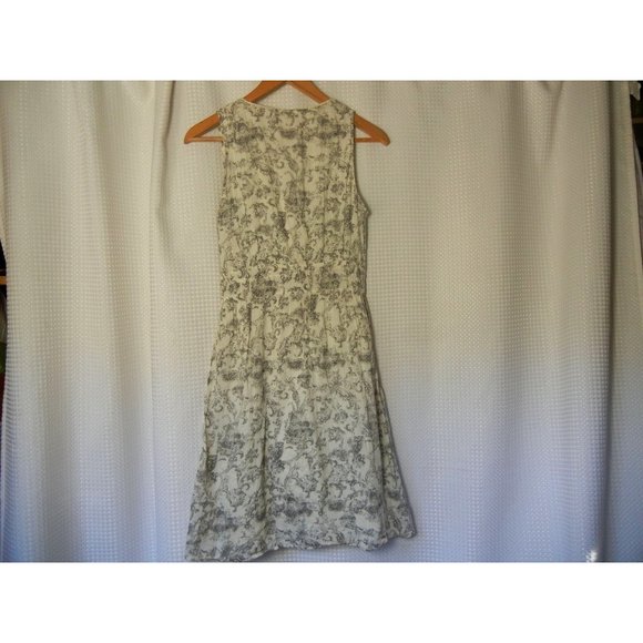 Converse One Star V Neck A Line Casual Dress, White Grey, women's Small Dress - Picture 2 of 6